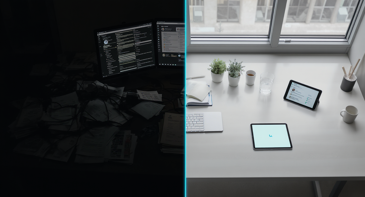 A visual representation of the Talent Aisle AI-powered recruitment process, showing a streamlined flow from job spec to candidate shortlist.